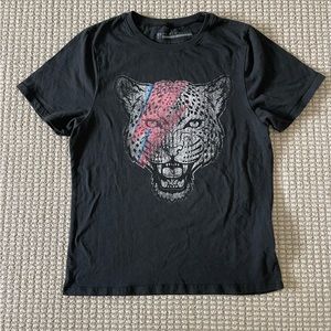 Prince Peter Collection T Shirt size Small Tiger head with lightening bolt